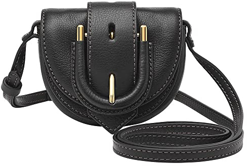 Fossil - Mini sac porté croisé à rabat Harwell, en cuir écoresponsable, pour femme, ZB1849001-10,8 cm L x 3,4 cm L x 7 cm H