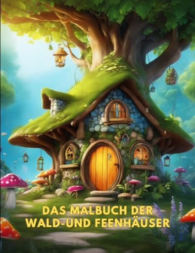 Die Welt der Feenhäuser und Waldhäuser: Ein Malbuch für jung und alt mit 111 Seiten: Malen und Träumen: Ein Malbuch für die ganze Familie