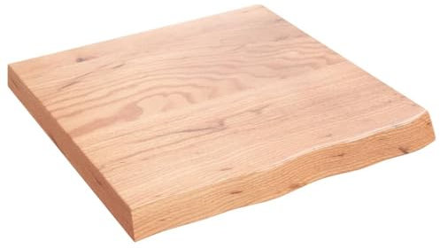 Schreibtischplatte Werkbankplatte DIY Stabile Bürotischplatte Tischplatte Werkbankplatte Echtholz-Furnier, Perfekt für höhenverstellbare Schreibtische, Hellbraun 60x60x(2-6) cm
