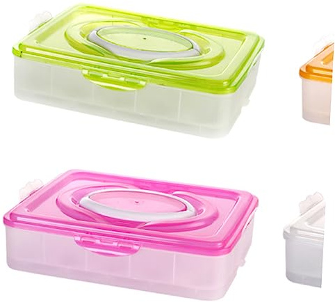 Gatuida 3capa Contenedor De Alimentos Para Huevos Huevera Para Nevera Con Tapa