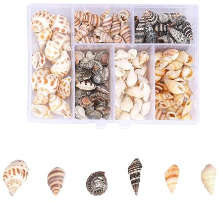 Lufdegim 100 Stück Muscheln, Gemischte Muscheln Deko, Muscheln zum Basteln für Strand-Mottopartys, Aquarium und Vasefüllstoffe, DIY Kunsthandwerk, Kerzenherstellung, Hochzeit Dekor