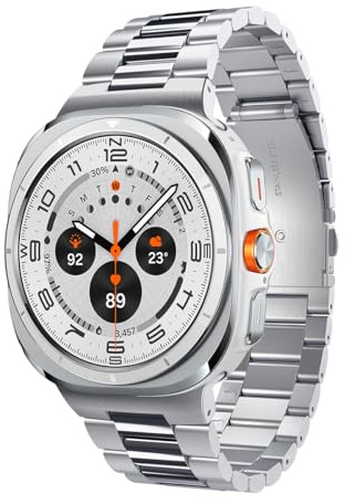 Spigen Modern Fit 316L metallarmband designat för Samsung Galaxy Watch Ultra 47mm (2024, 2025) i rostfritt stål - Silver