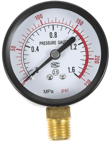 BELLIFFY Air Compressor Pressure Gauge Oil for Popcorn Maker for Inflatable Pump and Pressure Test