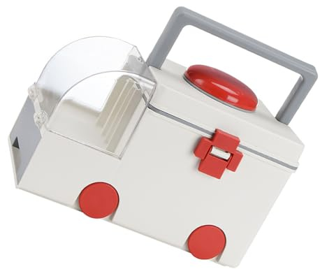 Bonbela Caja de Almacenamiento de Medicamentos PP AS Ambulancia Portátil en Forma de Botiquín de Ayuda Contenedor Organizador de Medicina de Emergencia con Asa para el Hogar