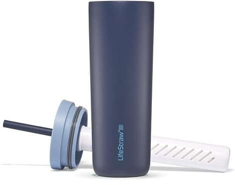 LifeStraw Go Series Tumbler 18oz Stainless Steel Aegean Sea