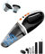 TANYO Aspirateur à Main, 10000Pa Aspirateur Voiture Puissant sans Fil avec LED, 2 Vitesses Rechargeable Mini Aspirateur sans Fil, Portable Aspirateur pour Maison Voiture Bureau Table Canapé