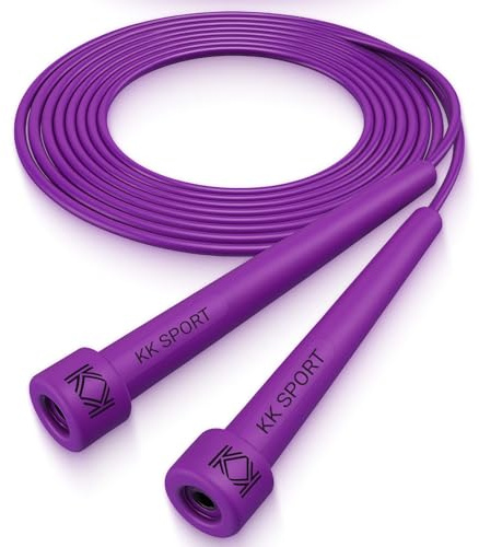 KK Skipping Rope PVC– Jump Rope Lightweight, Durable & Adjustable for All Fitness Levels – Ideal for Home Workouts, Boxing, Cardio & Weight Loss