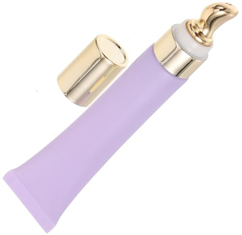 Veemoon Tubo de Crema para Ojos Rellenable 20 Ml Tubo Vacío Aplicador Masajeador de Zinc para Mujeres Portátil Uso Cosmético Viaje