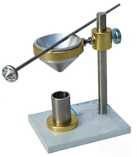 Misuratore di umidità del suolo, agitatore a tazza con imbuto, kit di test di umidità, capacità 10 ml, diametro interno 20 mm, ideale per analisi geotecnica del contenuto di umidità