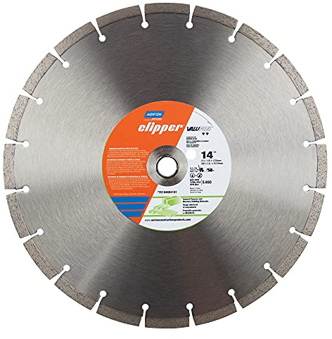 Norton Valuplus - Lama diamantata ad alta velocità, 2,5 cm, impermeabile, diametro 35,6 x spessore 0,3 cm, segmento 1 cm (confezione da 1)