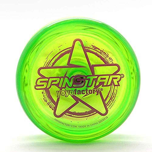 YoYo Factory Spinstar JoJo – Perfektes Anfänger-Yoyo mit Leerlauf – Spielzeug für Kinder & Erwachsene – Ideal Jo jo für Einsteiger-Tricks – Fidget Toy & Lernspielzeug - Grün