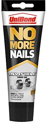 3 X No More Nails Invisible, Heavy-Duty Clear Glue, Strong Glue for Wood, Ceramic, Metal and More, Instant Grab Mounting Adhesive, 1 x 184g Tube