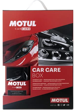 Motul | CarCare Box | hochwertige Pflegeprodukte für Innen-und Außenbereich Ihres Autos