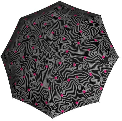 Knirps T.200 Medium Duomatic Meditate Schwarz, Meditate Black, M