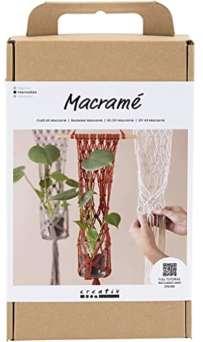 Creativ Bastelset Makramee, Blumenaufhänger, 1 Packung