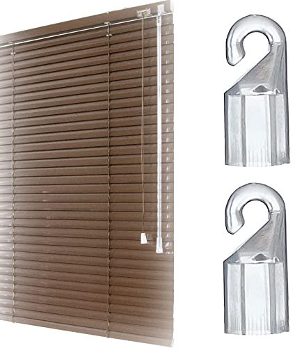 2 ganci per asta veneziana, accessori per tende verticali, pezzi di ricambio bianchi per bacchetta/asta (taglia M)