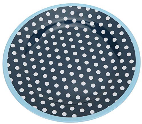 2 Platos Llanos De Melamina, Platos De Melamina De 8,67 Pulgadas, Platos De Ensalada Azules, Platos De Postre, Vajilla Irrompible, Platos De Cocina, Juego Para Interiores Y Exteriores(#03)