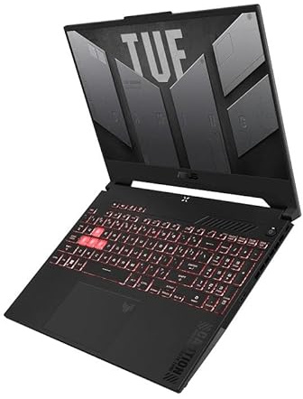 ASUS TUF Gaming A15 Laptop para juegos, 15.6 FHD 144Hz, visualización 100% sRGB, GeForce RTX 4050, AMD Ryzen 7 7435HS, 16GB DDR5, 512GB PCIe SSD, Wi-Fi 6, Windows 11, FA507NUR-AS73