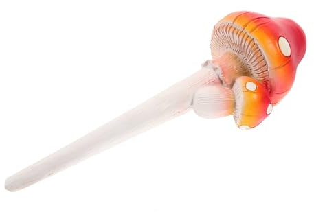 FUNOMOCYA Statue Miniature De Champignons en Résine Phosphorescente Design Réaliste Décoration De Jardin pour Extérieur Intérieur