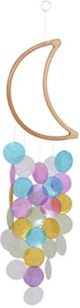 BESPORTBLE Windspiel Mit Muscheln Für Balkon Und Garten Hängende Deko Schlichtes Design Materialien Entspannende Heimdekoration