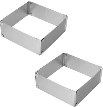 TOPBATHY Moldes Para Tartas y Bizcochos Desmontables Antiadherentes Ideales Para Mousse y Postres