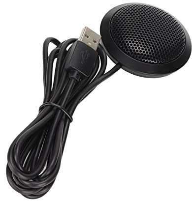 Yctze Microfono per Conferenze USB con Riduzione del Rumore - Microfono da Tavolo Portatile Omnidirezionale a 360° per Laptop, Giochi e Podcast