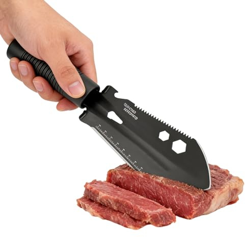 Pelle pliante – Outil polyvalent | Pelle de camping – 7 en 1 Heavy Duty Entrenching Shovel – Pour l'extérieur, la survie, la randonnée, le style militaire, robuste, durable, portable avec sac