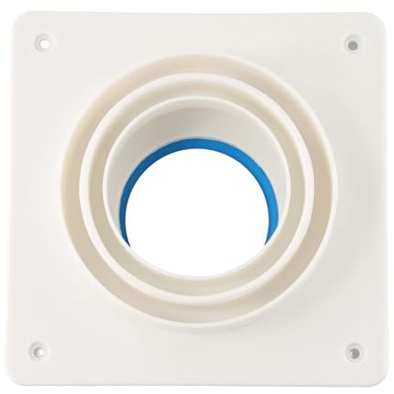 Check Valve for Ventilation Pipe, High Temperature Resistant ABS Air Valve with Silicone Seal, Anti-Oil Stick andPrevention for Kitchen Exhaust Fan Outlet (80-180mm)