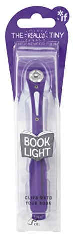 The Really Tiny Book Light In Purple - Personal Reading Light