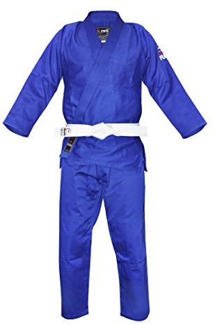 FUJI Single Weave Judo, Belt Not Included Gi Uniform - Kids & Adults Cotton Training Gi for Judo, Belt Not Included, Size 2, Blue