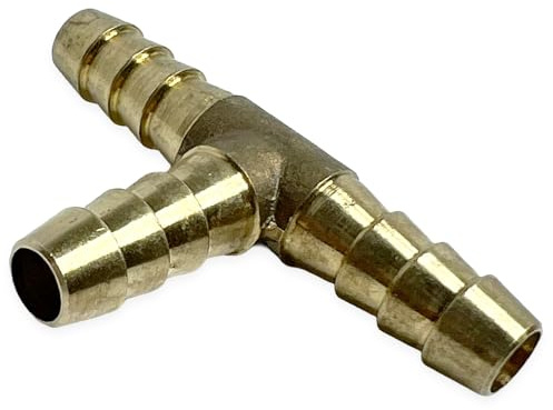 T-Schlauchverbinder Messing 25 mm – Temperaturbeständig, 3-Wege-Anschluss für Wasser, Luft, Öl, Kraftstoff, hohe Dichtigkeit, langlebig