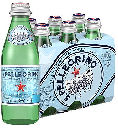 S.Pellegrino Sparkling Natural Mineral Water, 8.45 fl oz. (6 Count)