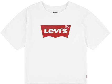 Levi's Lvg Light Bright Cropped Top Bambine e Ragazze, Bianca, 12 anni