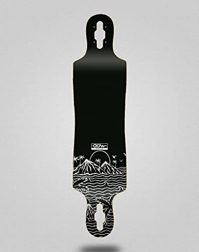 Aow Skate Skateboard Longboard Deck 40 x 9 Drop Paradise Down