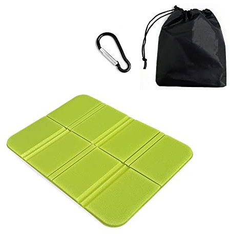 1 x feuchtigkeitsbeständiges, faltbares Outdoor-Sitzkissen, tragbare Isolierung, wasserdichte Isolierung, Schaumstoff-Sitzkissen für Camping, Ausflüge, Outdoor-Reisen (grün)