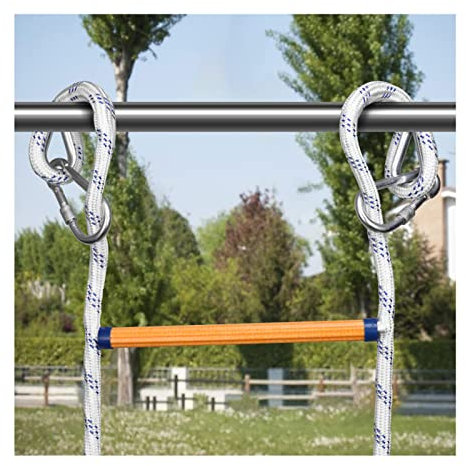 Notfall-Strickleiter Feuerleiter Nylon-Sicherheitsleiter 2-6 Stockwerke Schnell aufstellbare Fluchtleitern mit Haken für Kinder und Erwachsene Flucht aus Fenster und Balkon (Größe: 3 m) Double the