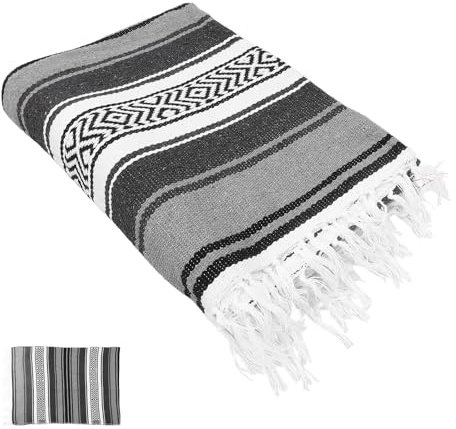 CLISPEED Baumwolldecke Blanket Sofadecke Couchdecke Wohndecke Bettüberwurf Winterdecke Mexikanische Decke Dekorative Decken für Sofa, Yoga, Bettlaken, Erkerfenster Geflochtene Decke