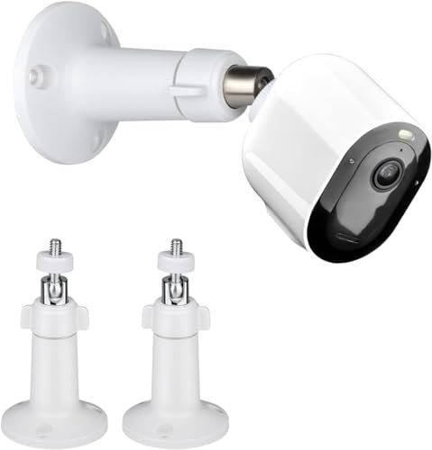 Supports muraux pour caméra de sécurité Arlo Pro, Arlo Pro 2/3/4, Arlo Ultra/Ultra 2, Arlo Go/Go 2, Arlo Essential Spot, Ring Stick Up,Eufycam 2/2C Support de Fixation réglable de sécurité