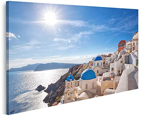 islandburner Prime Bild auf Leinwand Oia Dorf Auf Santorini Insel Griechenland Bilder Wandbilder Poster