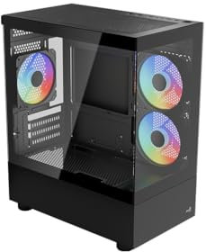 AEROCOOL Viewport Mini-G V1 - Custodia per PC Mini Tower (nero)
