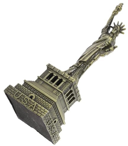 Warmhm Deko-Statue Freiheitsstatue Aus Bronze Metallornament Souvenir Miniaturfigur Höhe Für Party-Dekoration Und Geschenkidee
