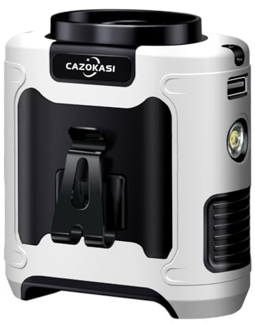 CAZOKASI Ventilador portátil con clip de cintura, 10000 mAh, hasta 40 horas de refrigeración y prevención de golpes de calor