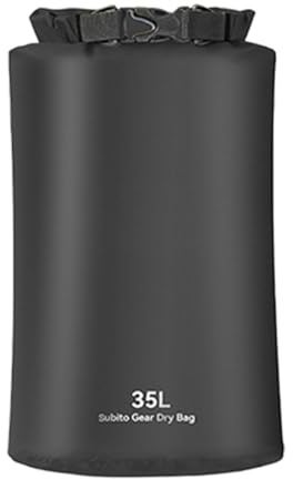 Vattentäta torrpåsar, 5-pack våta väskor -3 l/5 l/12 l/20 l/35 l storlekar, väska vattentät lätt flytande väska för kajakpaddling, camping, båtliv, vandring, multifärg, 35L, unisex, Multifärg