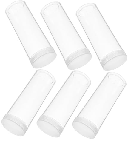LIFKOME 6 St Myntförvaringsrör Rund Mynthållare Myntsamlare Tillbehör Myntsamlingstillbehör Mynthållare i Plast Myntsamlande Förnödenheter Myntrör Myntbehållare Myntlagring Abs Transparent