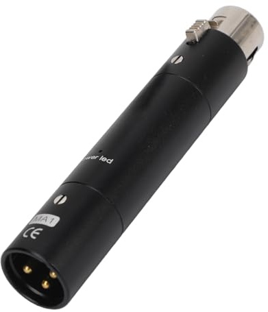 ASHATA Préampli de Microphone en Ligne, Préamplificateur de Micro Dynamique de Gain de Gain de 28 DB Xlr 3 Broches avec Amplification sans Perte, pour Enregistrer des Performances de (BLACK)