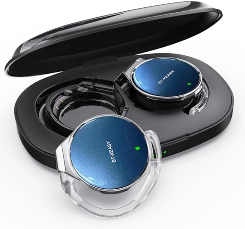 Micool On Ear Kopfhörer Bluetooth 5.4, Open Ear Kopfhörer Kabellos Bluetooth Geräuschunterdrückung, Wassertropfenförmiges Clip On Sport Headset-Bluetooth mit 4 Mikrofon, Comfort Fit Ohrhaken Ohrhörer