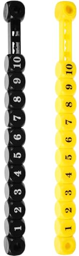 Tofficu Segnapunti in Plastica Robusta e Pratica 2 Pezzi per Calcio Balilla da Tavolo Contatori Punteggio Portatili per Giochi Calcio da Tavolo e Diverse Occasioni