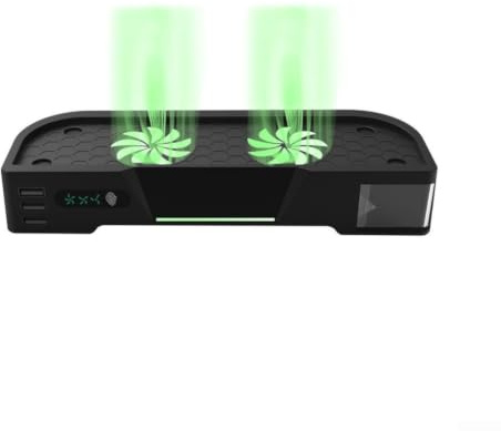 Station d'accueil compacte pour Switch 2 avec ventilateur RVB, fente pour carte de jeu et interface USB 2.0, noir