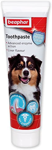 Beaphar - Advanced Dual-Enzyme Toothpaste - Dental Care for Dogs and Cats - Helps Prevent Bad Breath and Combat Plaque - Liver-Flavoured -100g Tube