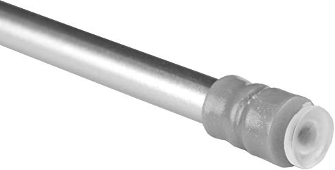 Klemmstange ohne Bohren stufenlos ausziehbar 80–120cm Silber Ø14mm Metall | Gardinenstange zum Klemmen, kein Kleben, Gummipuffer, für Scheiben- & Bistrogardinen, perfekt für Mietwohnungen & Küche